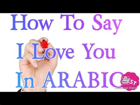 <strong>AraBiC</strong>: ana bahibak. . I love you too in arabic